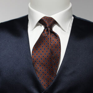 CRAVATTA ROTONDA - VISCOSA - BORDEAUX OVALI BLU - 39,00_ - MOREAL ROMA (1)