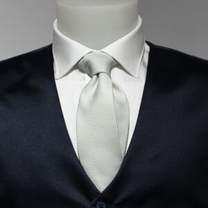 CRAVATTA SAN PIETRO - VISCOSA - PUNTINATA GR.PERLA - 39,00 _ - MOREAL ROMA (1)