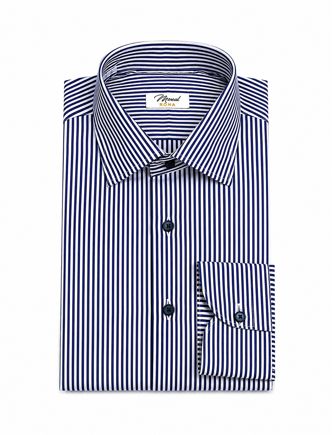 Moreal Camicie Roma 1383J BACCHETTA LARGA BLU COLLO PARIGI POLSO CLASS